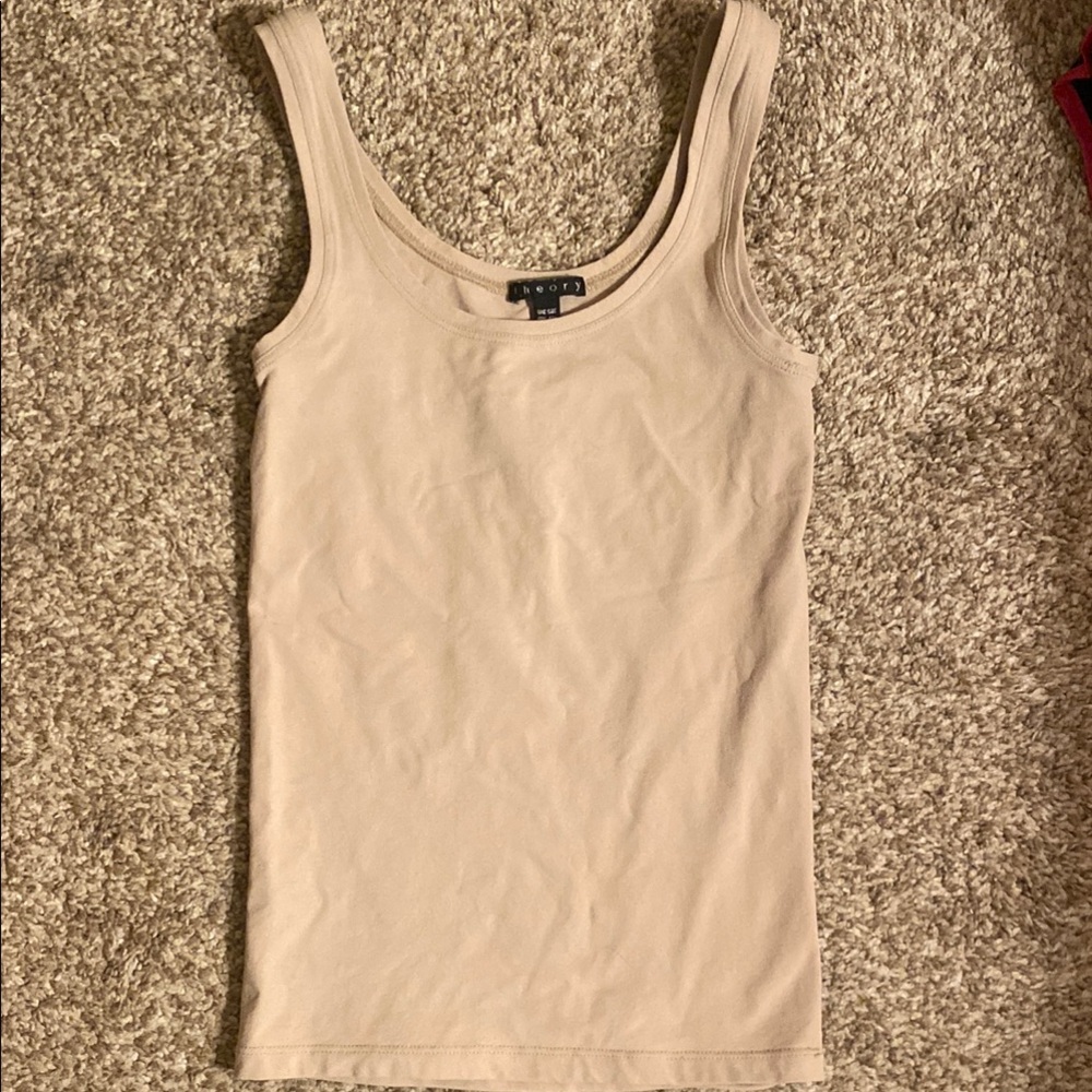 Women's Beige Tank Top - Picture 3 of 10